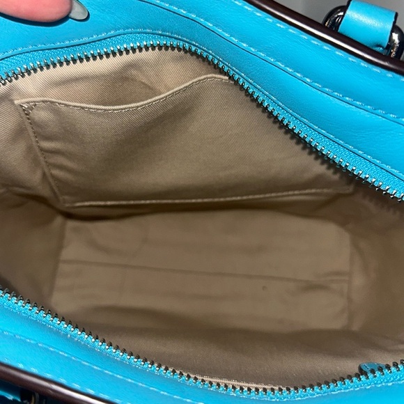 Coach Legacy Perforated Mini Tanner Bag - Blue - Picture 8 of 11